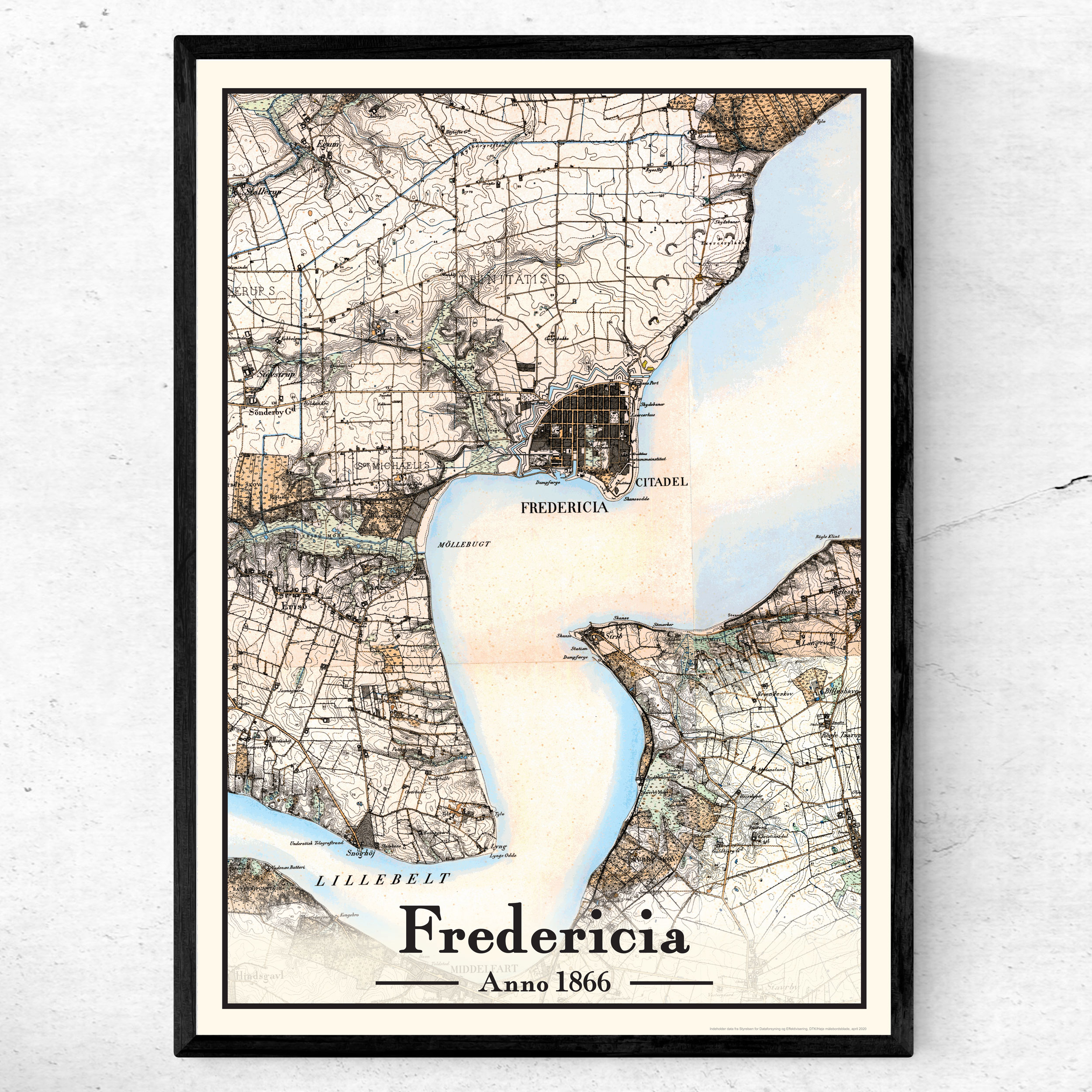 Forpustet efterår excentrisk Fredericia 50×70 cm – Anno Plakat